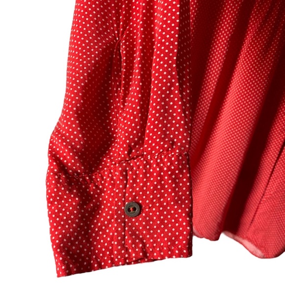 Maeve | Matilda Red & White Polka Dot Tunic Blouse - Picture 8 of 11